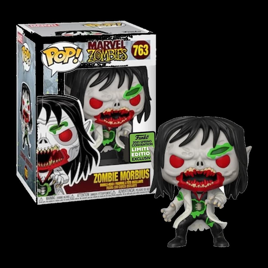 FUNKO POP! MARVEL: MARVEL ZOMBIES - ZOMBIE MORBIUS (2021 Spring Convention Limited Edition) #763 BOBBLE-HEAD VINYL FIGURE