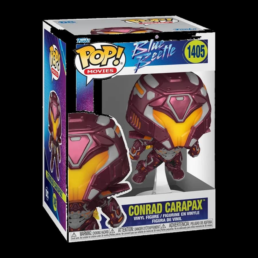 FUNKO POP! MOVIES: BLUE BEETLE - CONRAD CARAPAX #1405 VINYL FIGURE