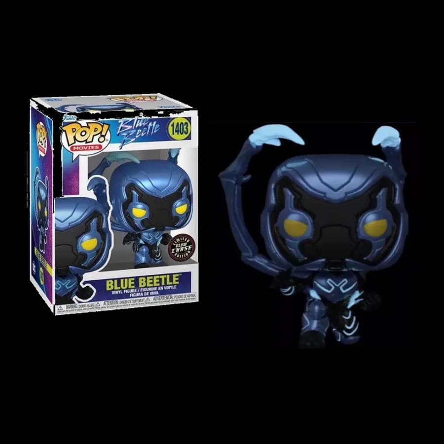 FUNKO POP! MOVIES: BLUE BEETLE - BLUE BEETLE {CHASE EDITION} #1403 VINYL FIGURE