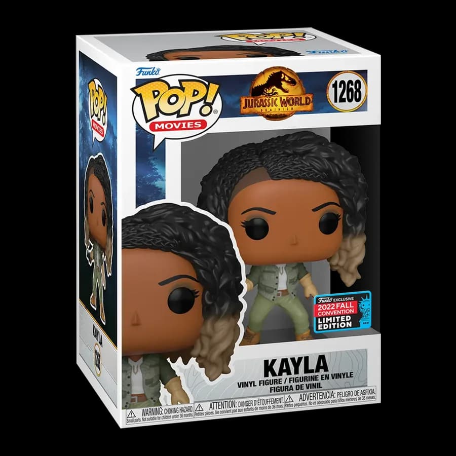 FUNKO POP! MOVIES: JURASSIC XORLD DOMINION - KAYLA (2022 Fall Convention Limited Edition) #1268 VINYL FIGURE