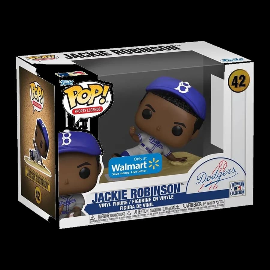 FUNKO POP! SPORTS LEGENDS: DODGERS - JACKIE ROBINSON (SLIDE) (Special Edition) #42 VINYL FIGURE