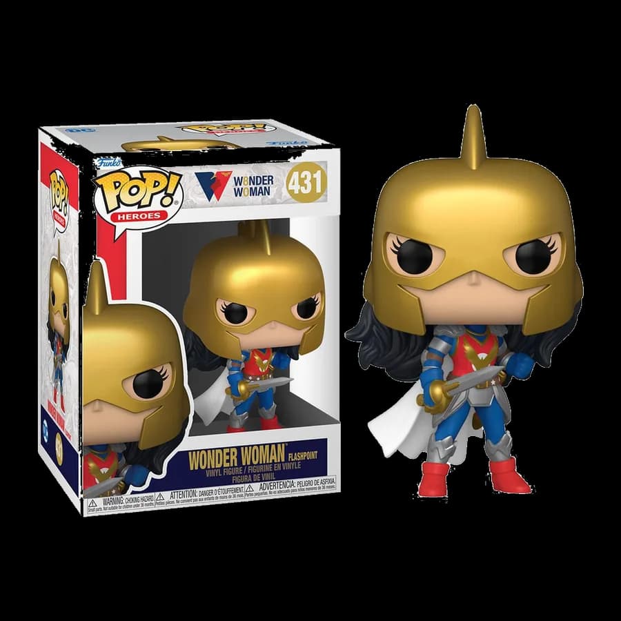 FUNKO POP! HEROES: WW 80th - WONDER WOMAN (FLASHPOINT) #431 VINYL FIGURE