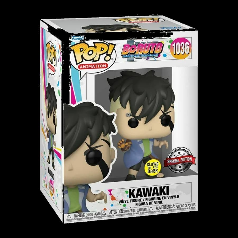 FUNKO POP! ANIMATION: BORUTO NARUTO NEXT GENERATIONS - KAWAKI (GLOWS IN THE DARK) (Special Edition) #1036 VINYL FIGURE