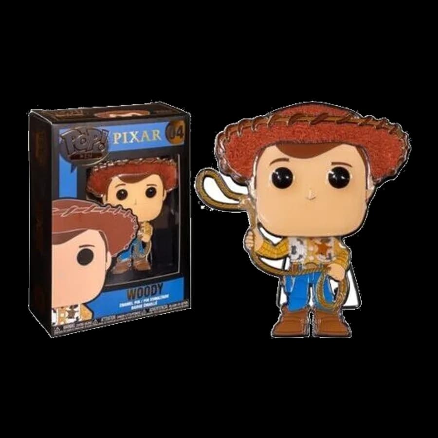FUNKO POP! PIXAR - WOODY #04 LARGE ENAMEL PIN