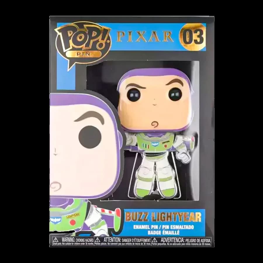 FUNKO POP! PIXAR - BUZZ LIGHTYEAR #03 LARGE ENAMEL PIN
