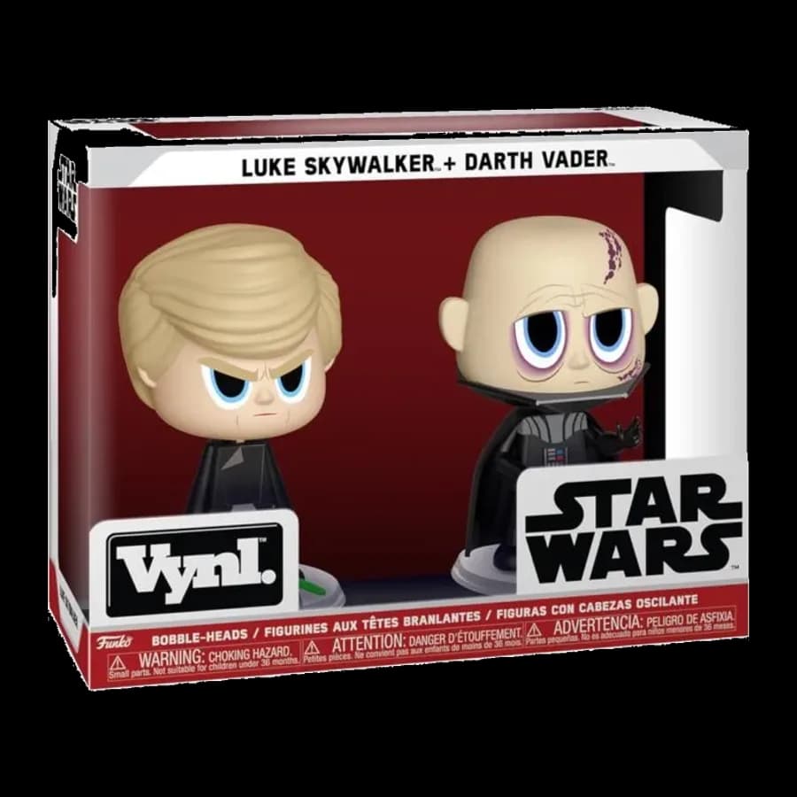 FUNKO VYNL STAR WARS - LUKE SKYWALKER + DARTH VADER VINYL FIGURE