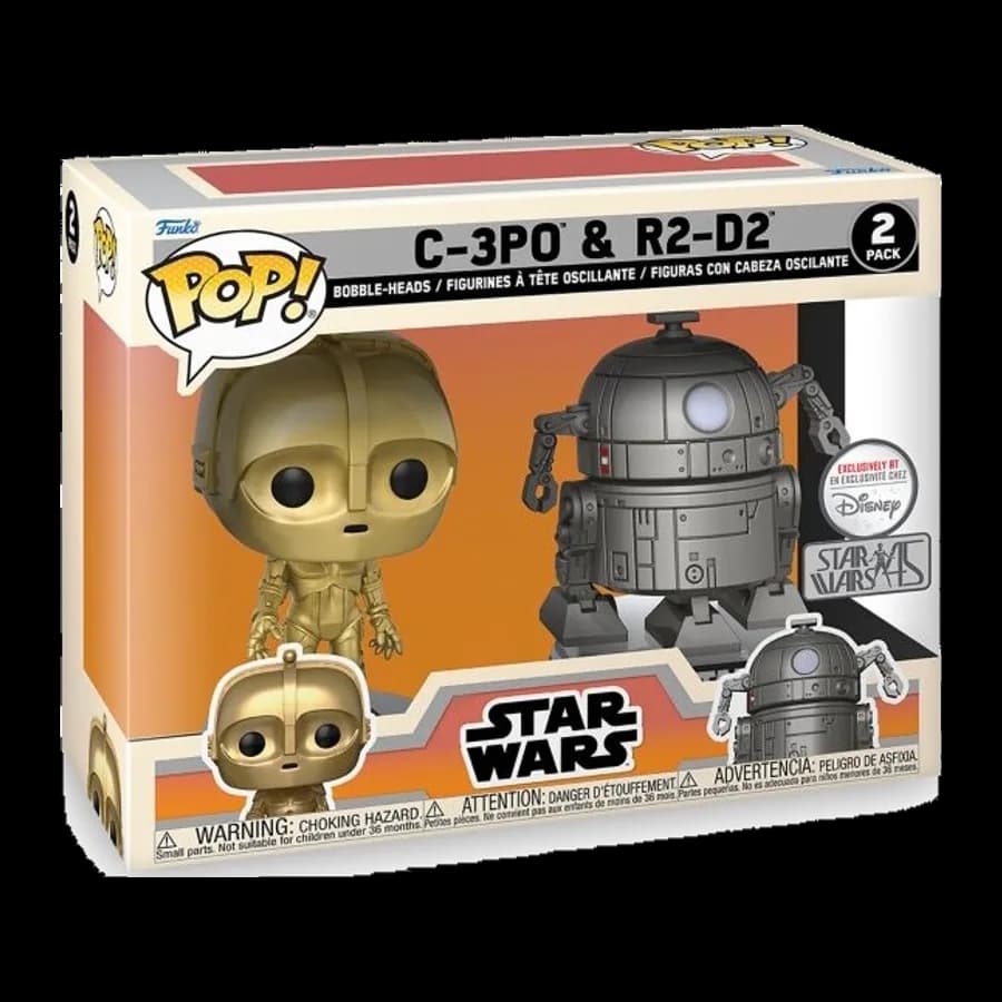 FUNKO POP! 2-PACK STAR WARS: C-3PO & R2-D2 VINYL FIGURE