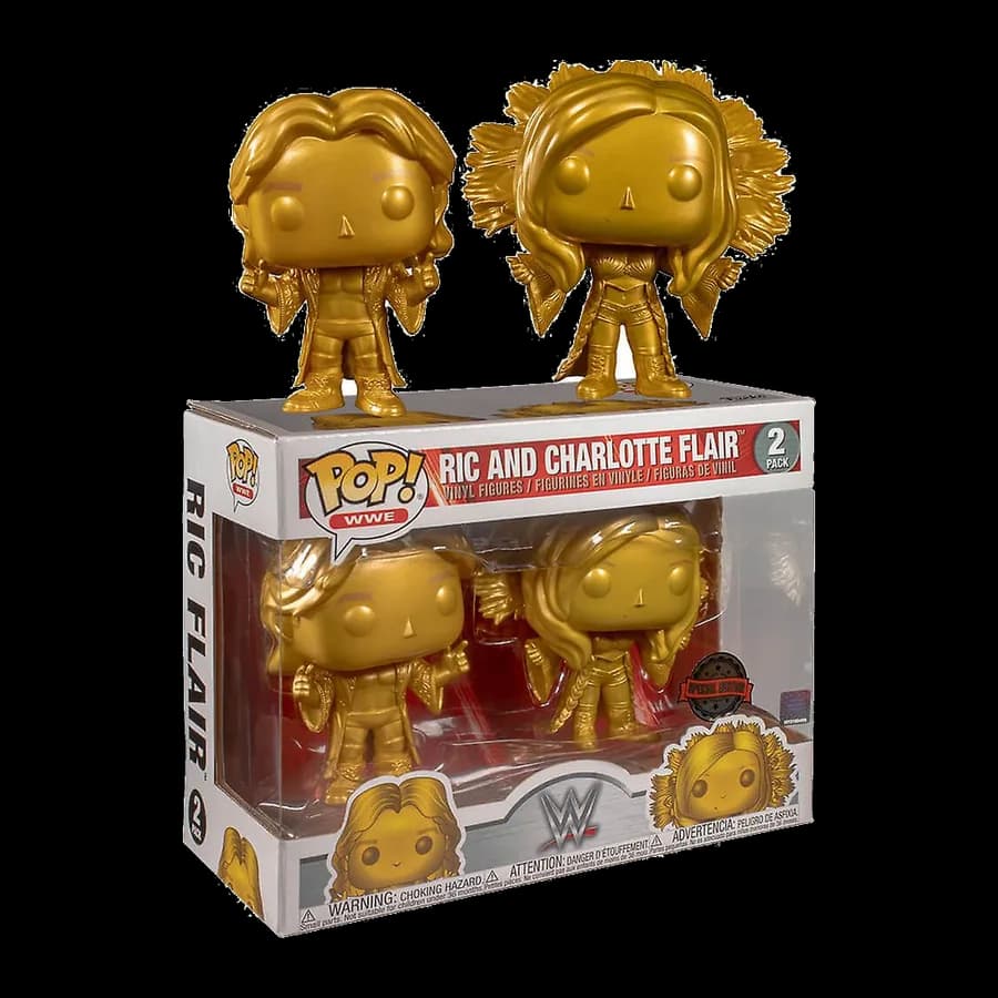 FUNKO POP! 2-PACK: WWE - RIC AND CHARLOTTE FLAIR (WWE EXCLUSIVE) VINYL FIGURE