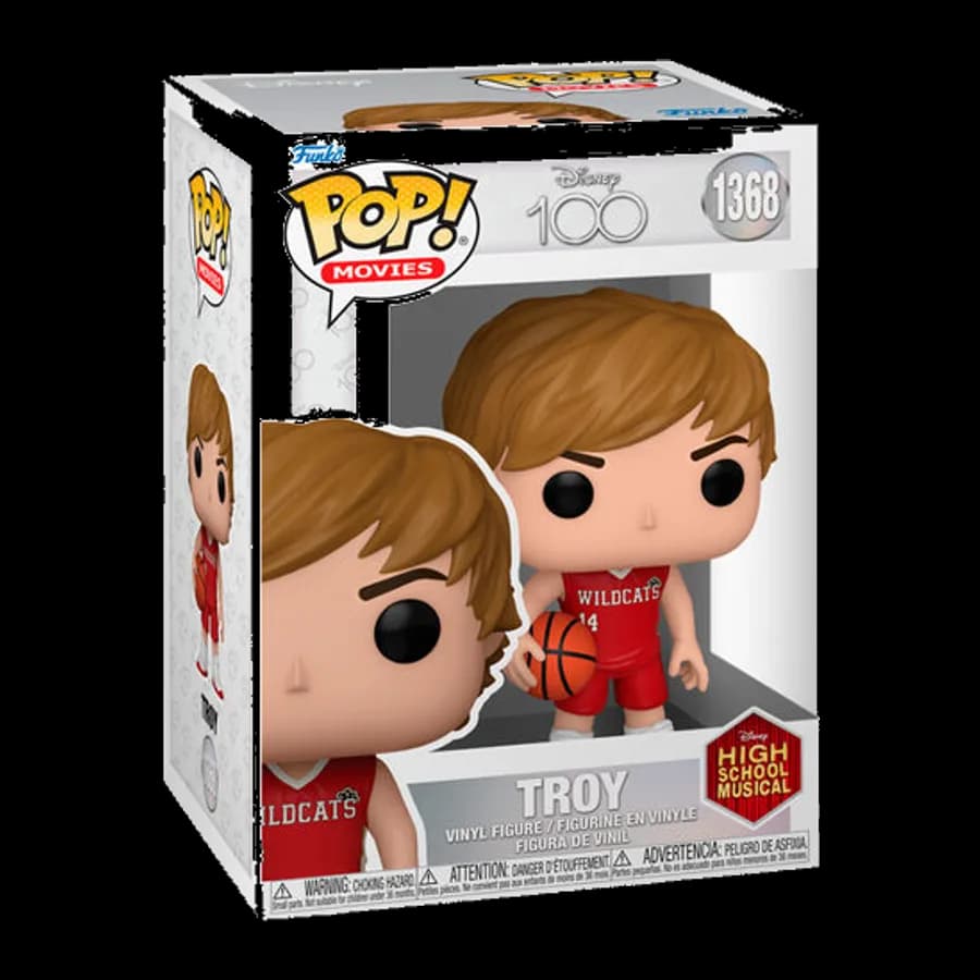 FUNKO POP! MOVIES: DISNEY 100th HIGH SCHOOL MUSICAL - TROY #1368 VINYL FIGURE