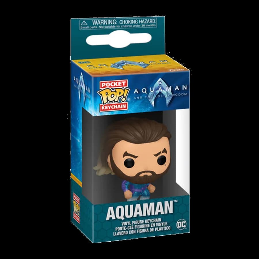 FUNKO POCKET POP! DC: AQUAMAN AND THE LOST KINGDOM - AQUAMAN VINYL FIGURE KEYCHAIN