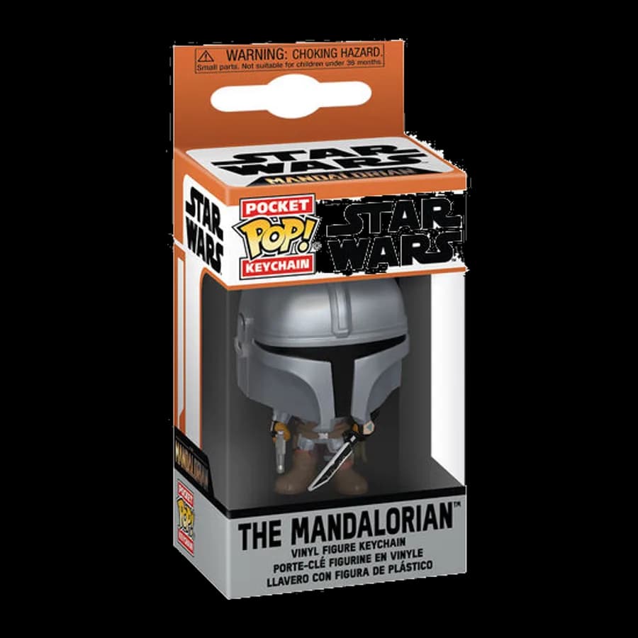 FUNKO POCKET POP! DISNEY STAR WARS: THE MANDALORIAN - THE MANDALORIAN VINYL FIGURE KEYCHAIN