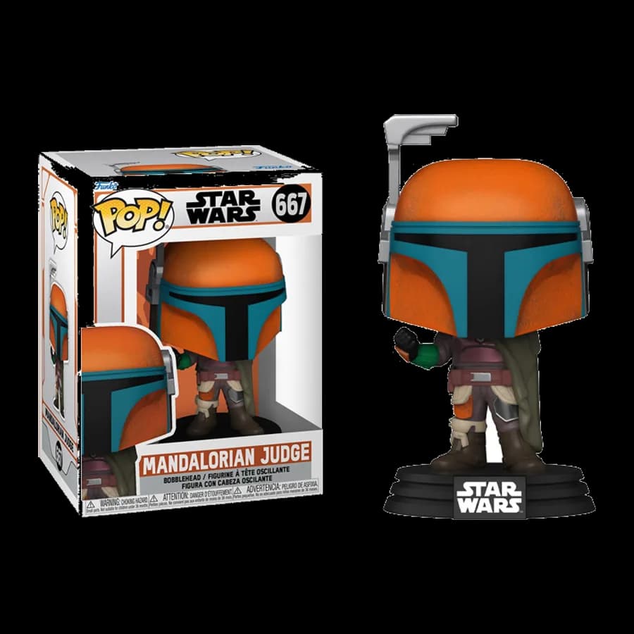 FUNKO POP! DISNEY STAR WARS: THE MANDALORIAN - MANDALORIAN JUDGE #667 BOBBLE-HEAD VINYL FIGURE