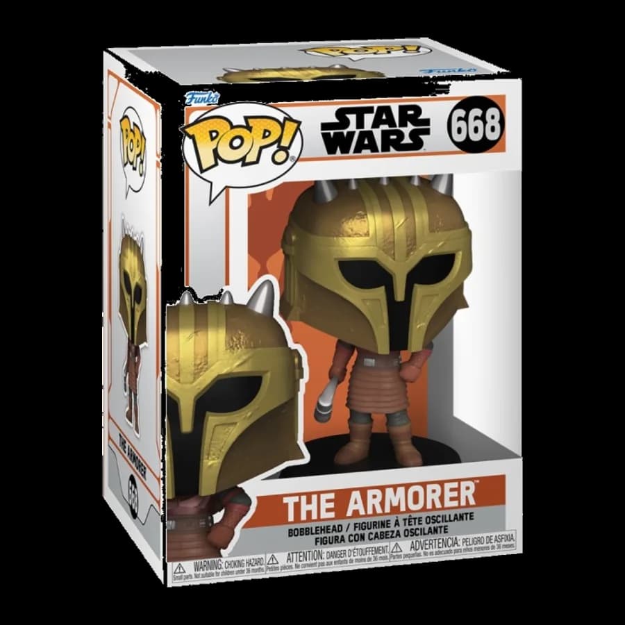 FUNKO POP! DISNEY STAR WARS: THE MANDALORIAN - THE AMORER #668 BOBBLE-HEAD VINYL FIGURE