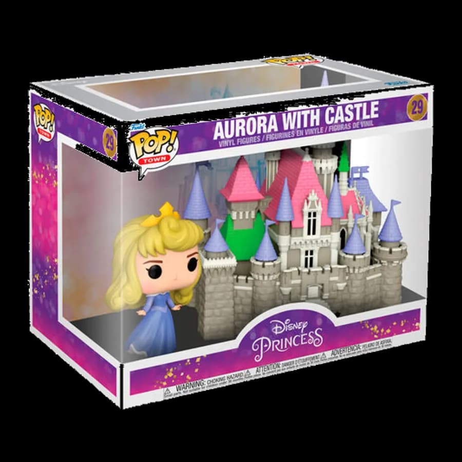 FUNKO POP! TOWN: DISNEY PRINCESS - AURORA WITH CASTLE #29 VINYL FIGURE