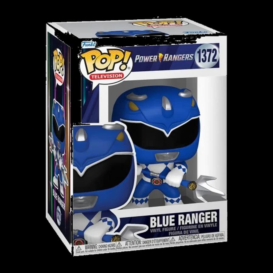 FUNKO POP! TELEVISION: POWER RANGERS - BLUE RANGER #1372 VINYL FIGURE