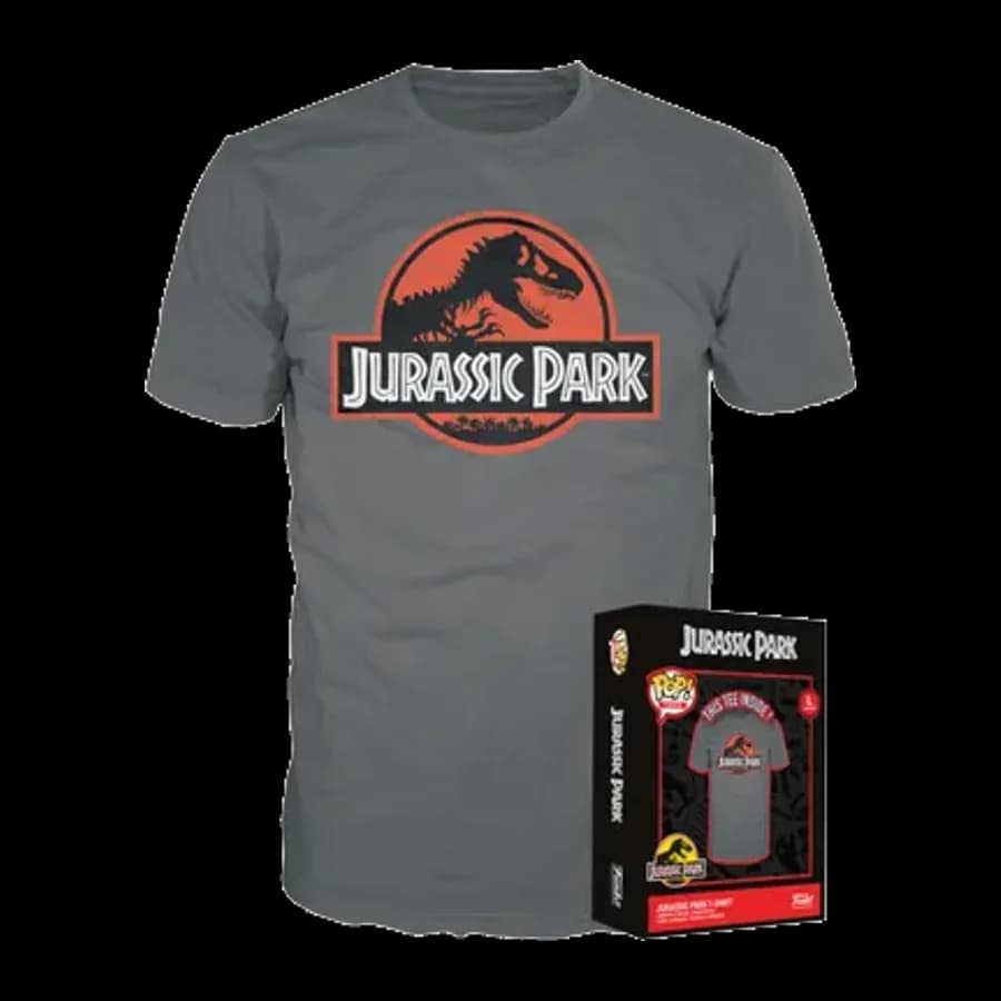 FUNKO BOXED TEE: JURASSIC WORLD DOMINION - JURASSIC PARK LOGO (L)