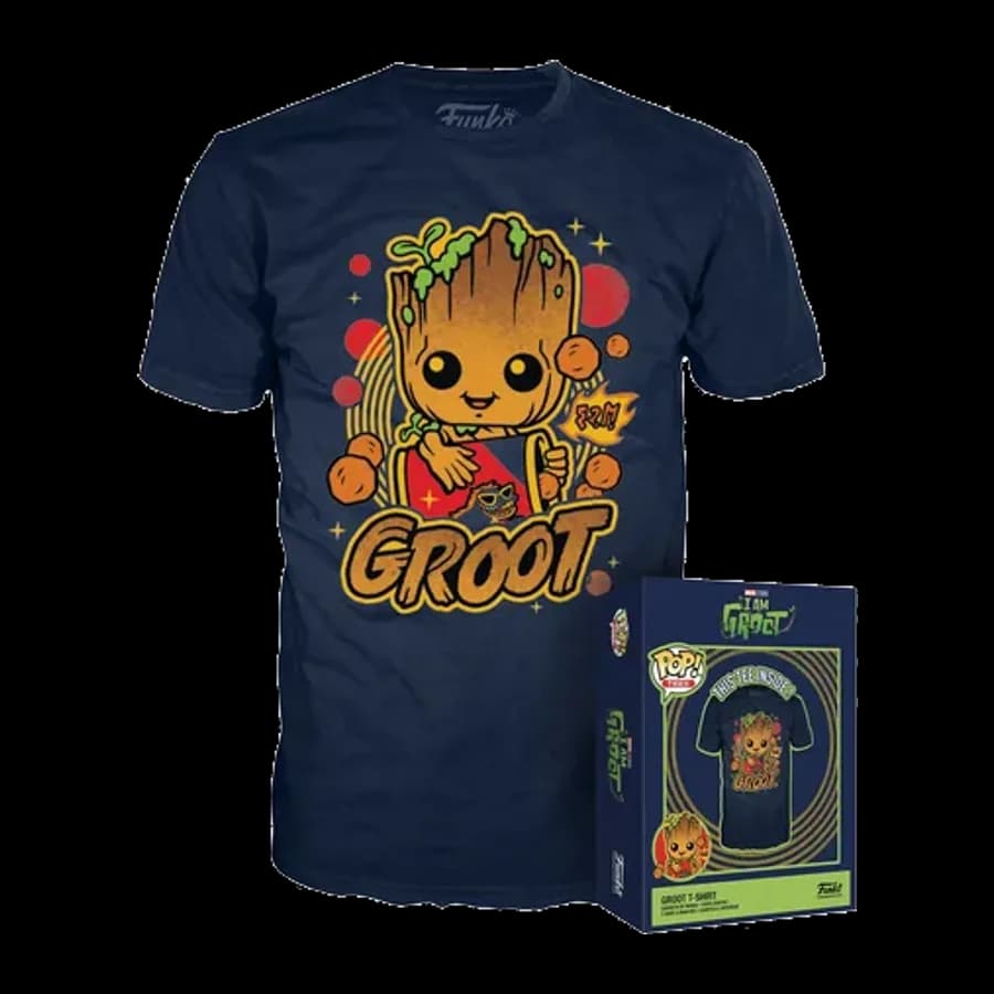 FUNKO BOXED TEE: MARVEL I AM GROOT SHORTS - RELAXING GROOT (S)
