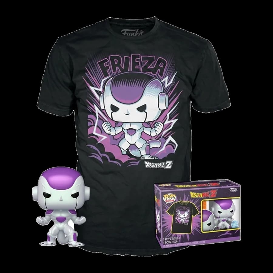 FUNKO POP! & TEE (ADULT): DRAGON BALL Z - FRIEZA 4TH FORM VINYL FIGURE & T-SHIRT (XL)
