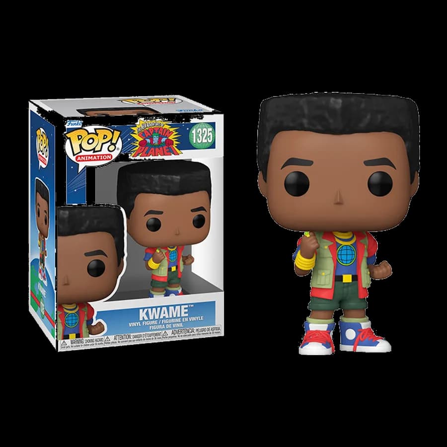 FUNKO POP! ANIMATION: CAPTAIN PLANET - KWAME #1325 VINYL FIGURE