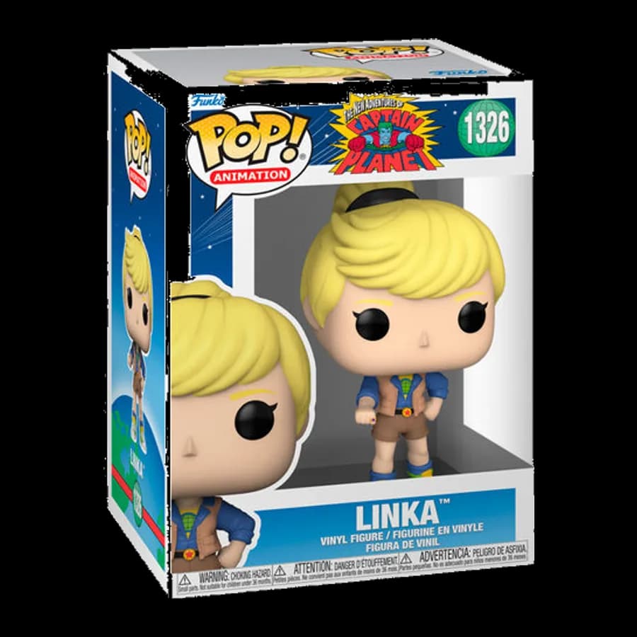FUNKO POP! ANIMATION: CAPTAIN PLANET - LINKA #1326 VINYL FIGURE