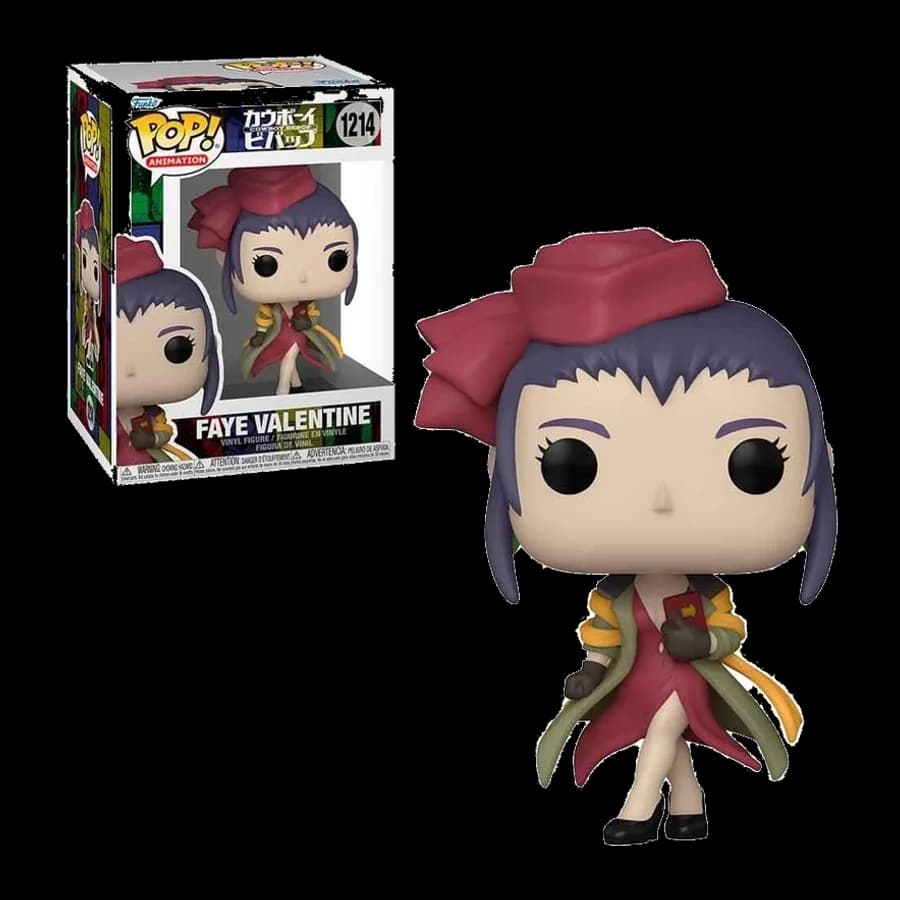 FUNKO POP! ANIMATION: COWBOY BEBOP S3 - FAYE VALENTINE #1214 VINYL FIGURE