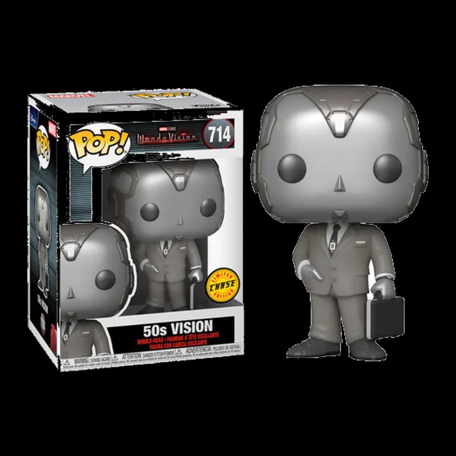 FUNKO POP! MARVEL STUDIOS: WANDAVISION - VISION 50S {CHASE EDITION} #714 BOBBLE-HEAD VINYL FIGURE