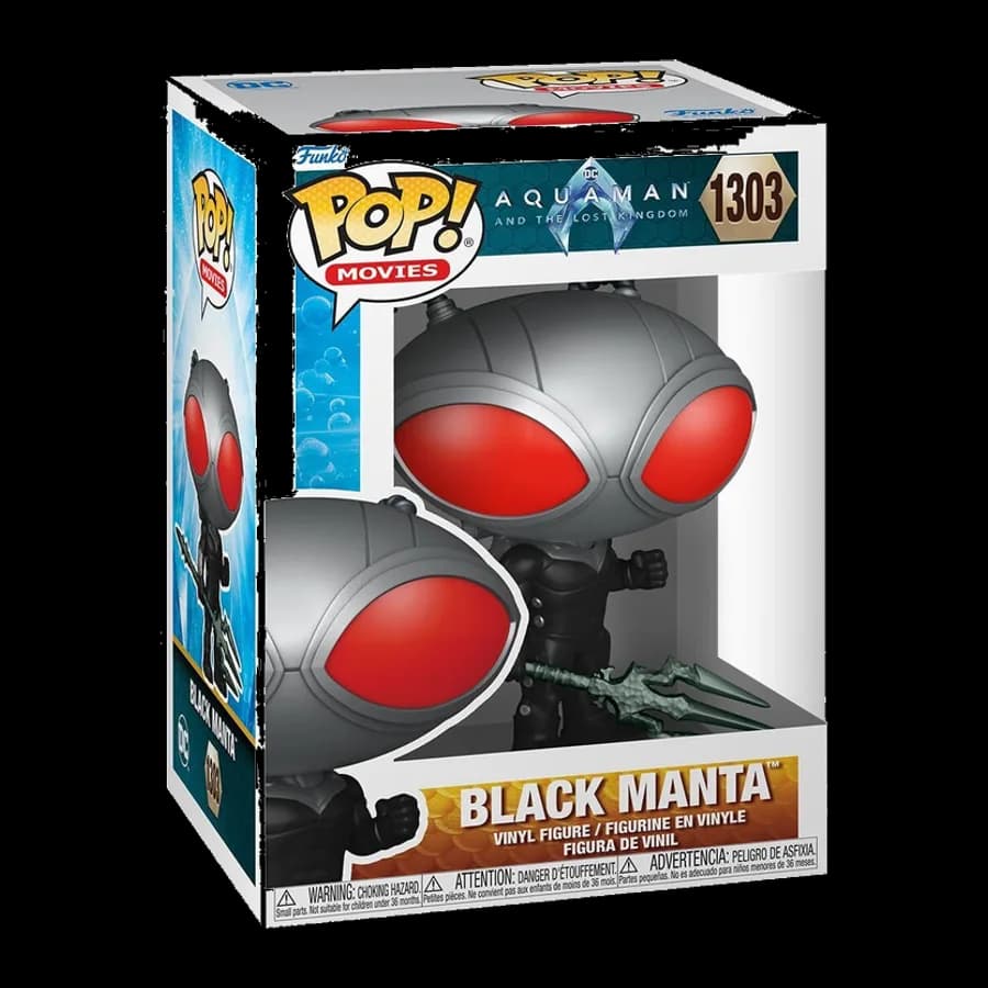 FUNKO POP! MOVIES DC: AQUAMAN AND THE LOST KINGDOM - BLACK MANTA #1303 VINYL FIGURE