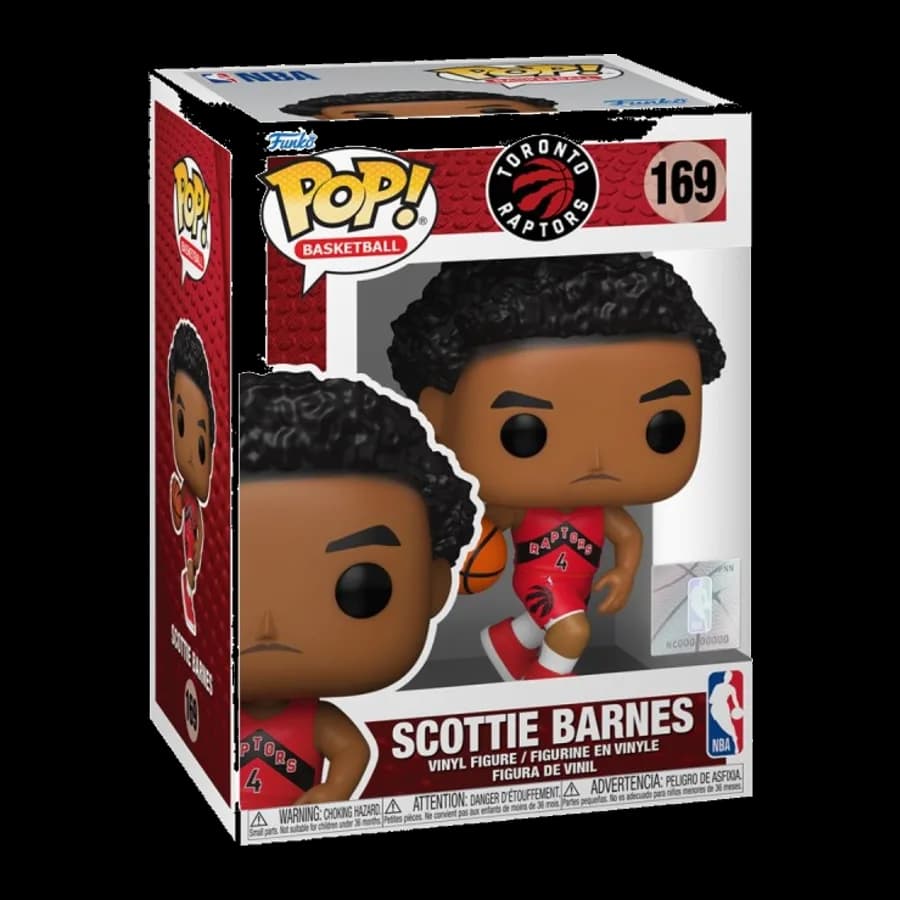 FUNKO POP! NBA BASKETBALL: TORONTO RAPTORS - SCOTTIE BARNES #169 VINYL FIGURE