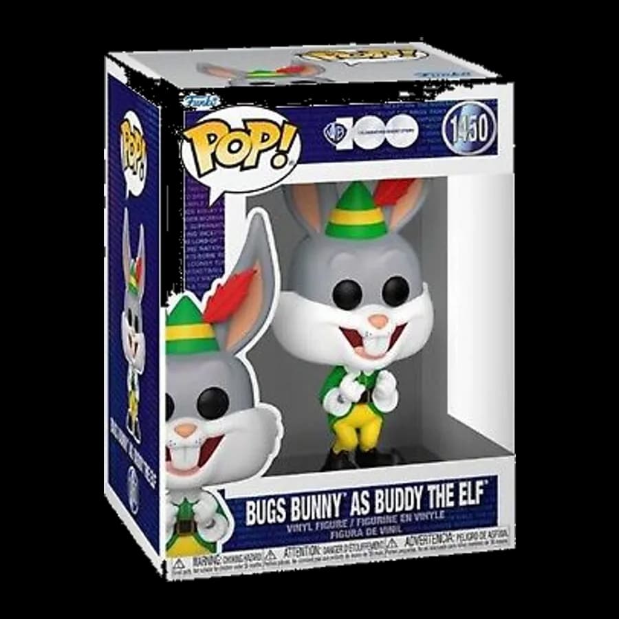 FUNKO POP! WB100 - BUGS BUNNY AS BUDDY THE ELF #1450 VINYL FIGURE