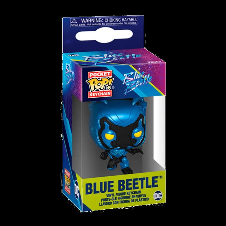 FUNKO POCKET POP! DC: BLUE BEETLE - BLUE BEETLE VINYL FIGURE KEYCHAIN