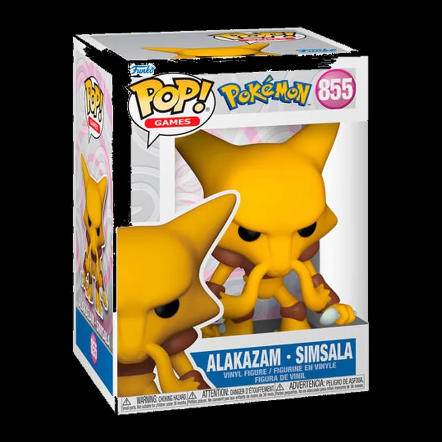 FUNKO POP! GAMES: POKEMON - ALAKAZAM #855 VINYL FIGURE