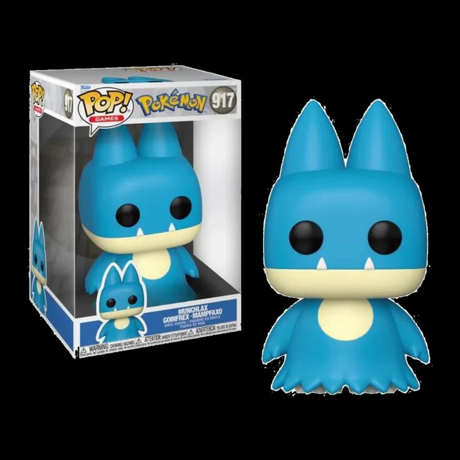 FUNKO POP! JUMBO GAMES: POKEMON - MUNCHLAX #917 VINYL FIGURE (10'')