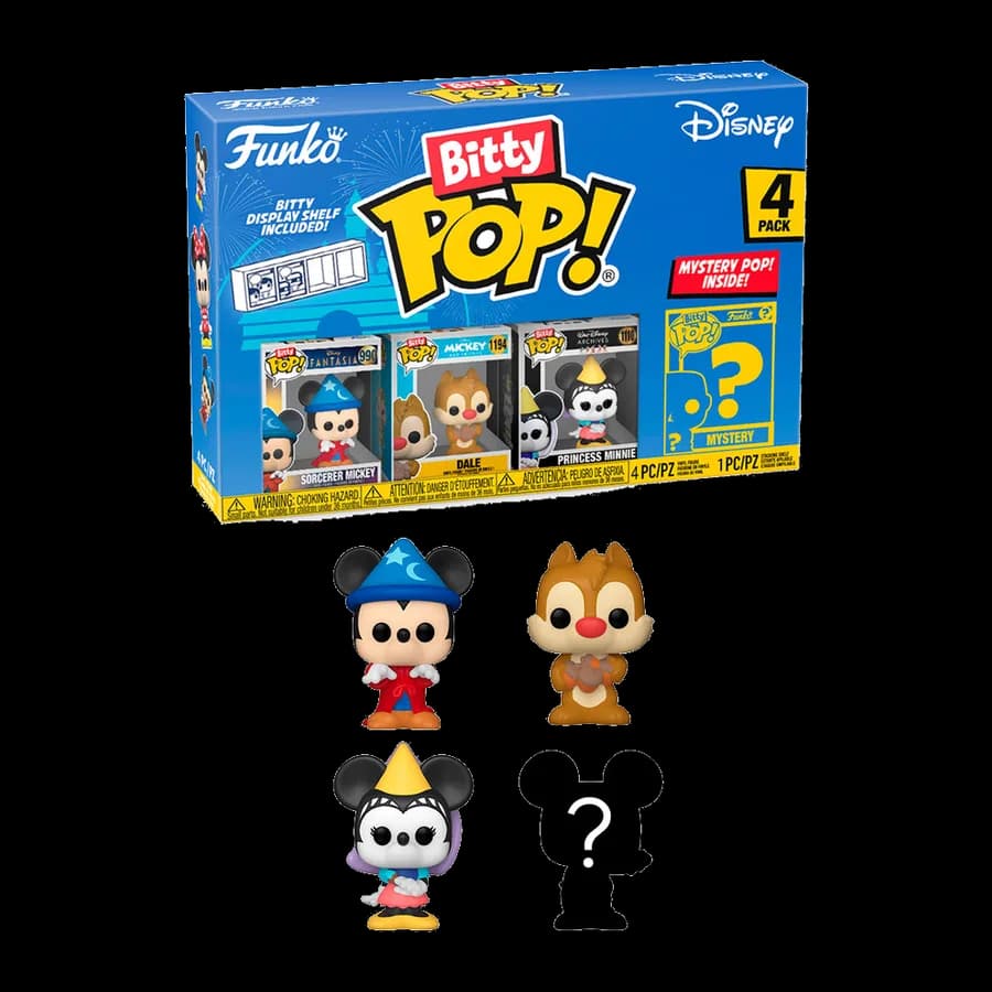 FUNKO BITTY POP! 4-PACK: DISNEY - SORCERER MICKEY VINYL FIGURES