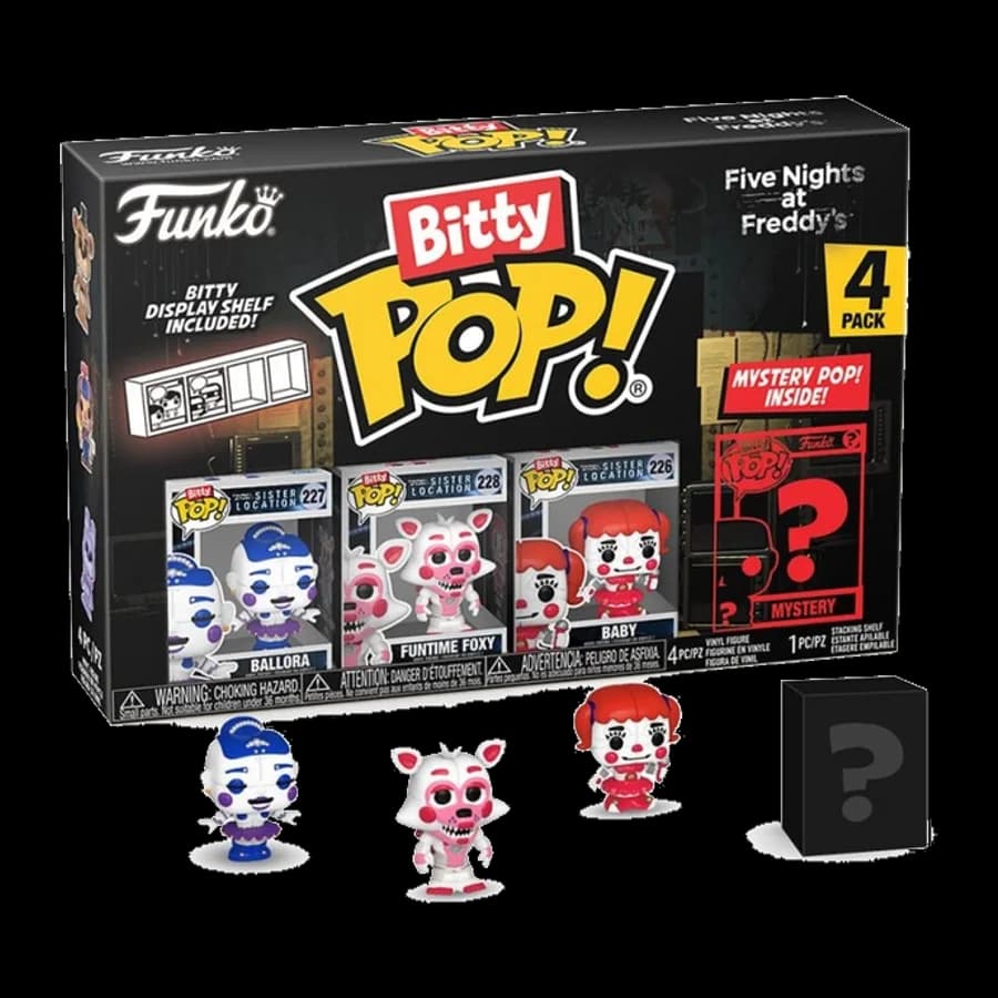 FUNKO BITTY POP! 4-PACK: FIVE NIGHTS AT FREDDY'S - BALLORA VINYL FIGURES