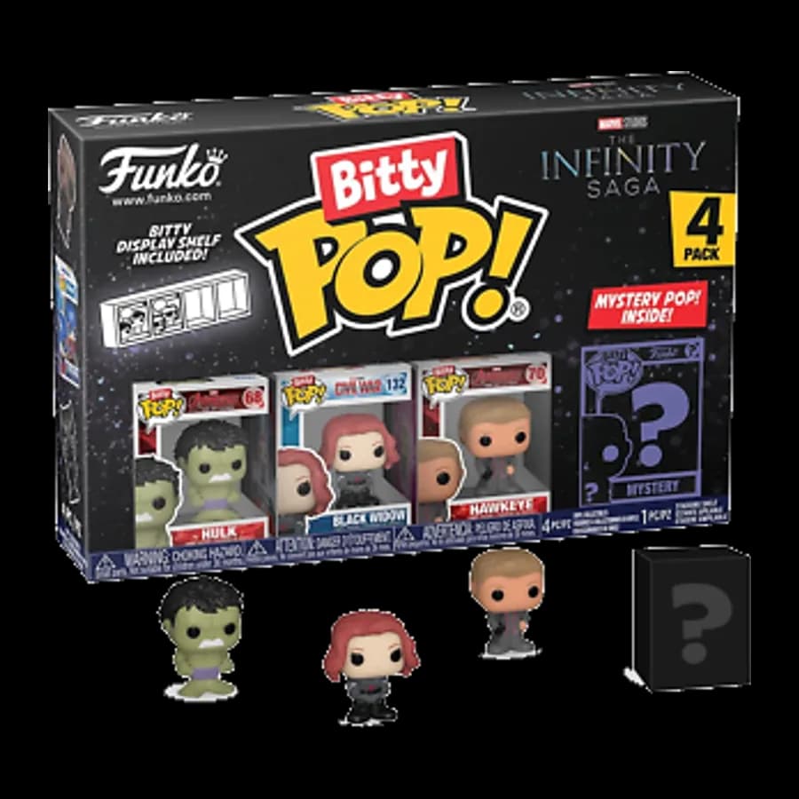 FUNKO BITTY POP! 4-PACK: MARVEL THE INFINITY SAGA - HULK VINYL FIGURES