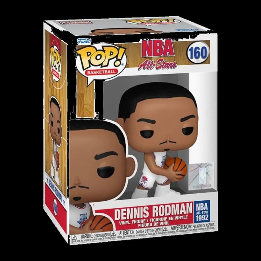 FUNKO POP! BASKETBALL: NBA ALL STARS - DENNIS RODMAN (1992) #160 VINYL FIGURE