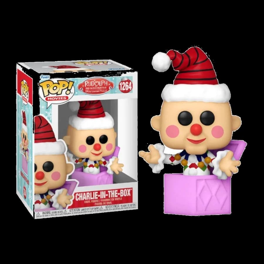 FUNKO POP! MOVIES: RUDOLPH THE RED NOSED REINDEER - CHARLIE-IN-THE-BOX #1264 VINYL FIGURE