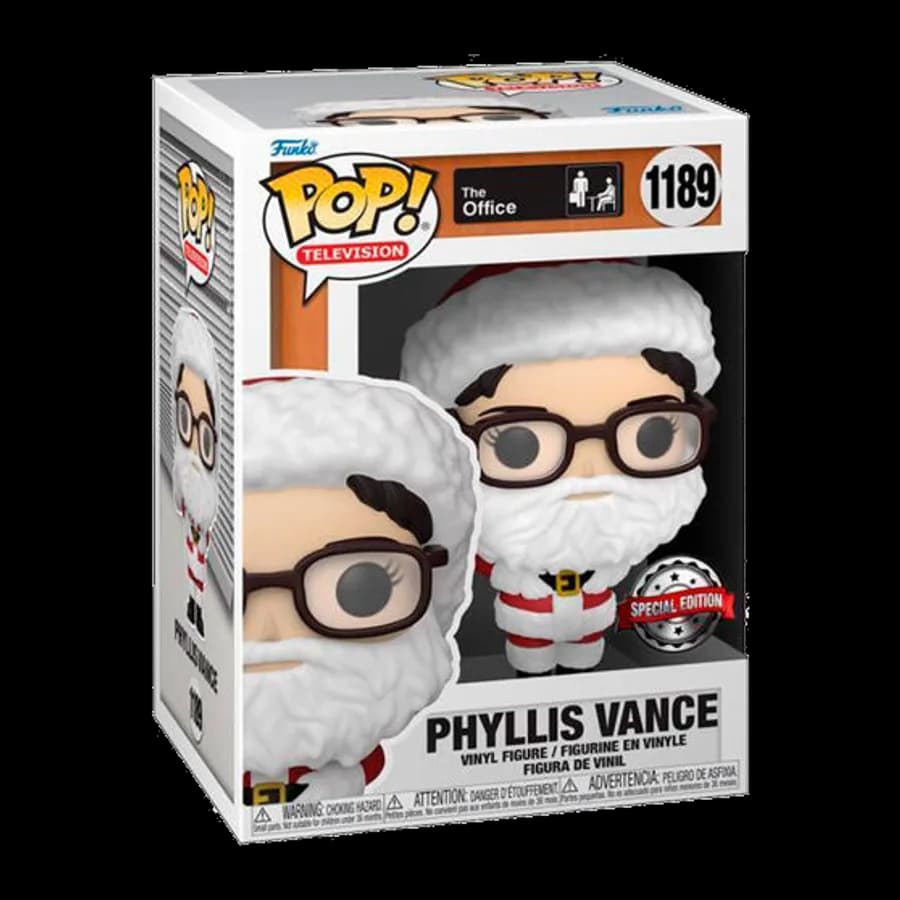 FUNKO POP! TELEVISION: THE OFFICE - PHYLLIS VANCE AS SANTA (Special Edition) #1189 VINYL FIGURE