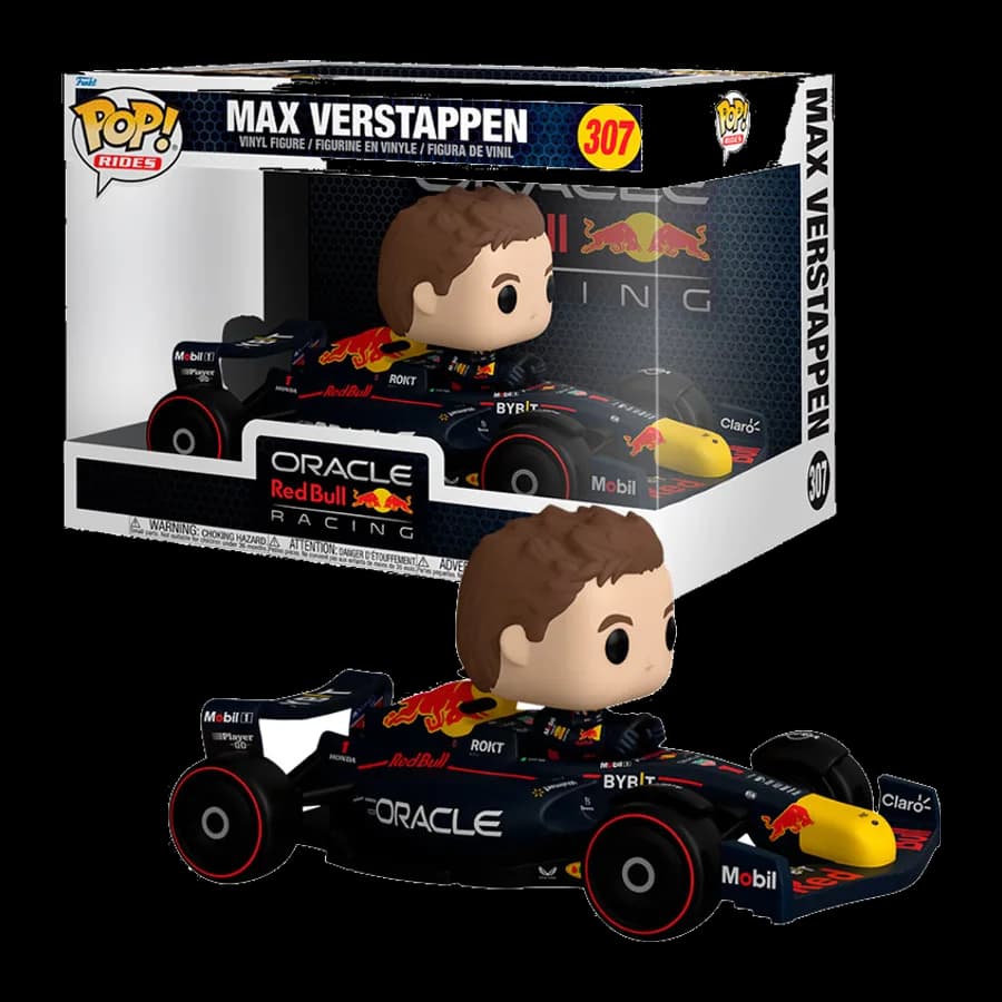 FUNKO POP! RIDES SUPER DELUXE: FORMULA 1 ORACLE RED BULL RACING - MAX VERSTAPPEN #307 VINYL FIGURE