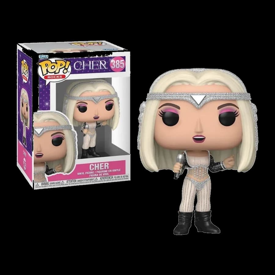 FUNKO POP! ROCKS: CHER - CHER (LIVING PROOF) (GLITTER) #385 VINYL FIGURE