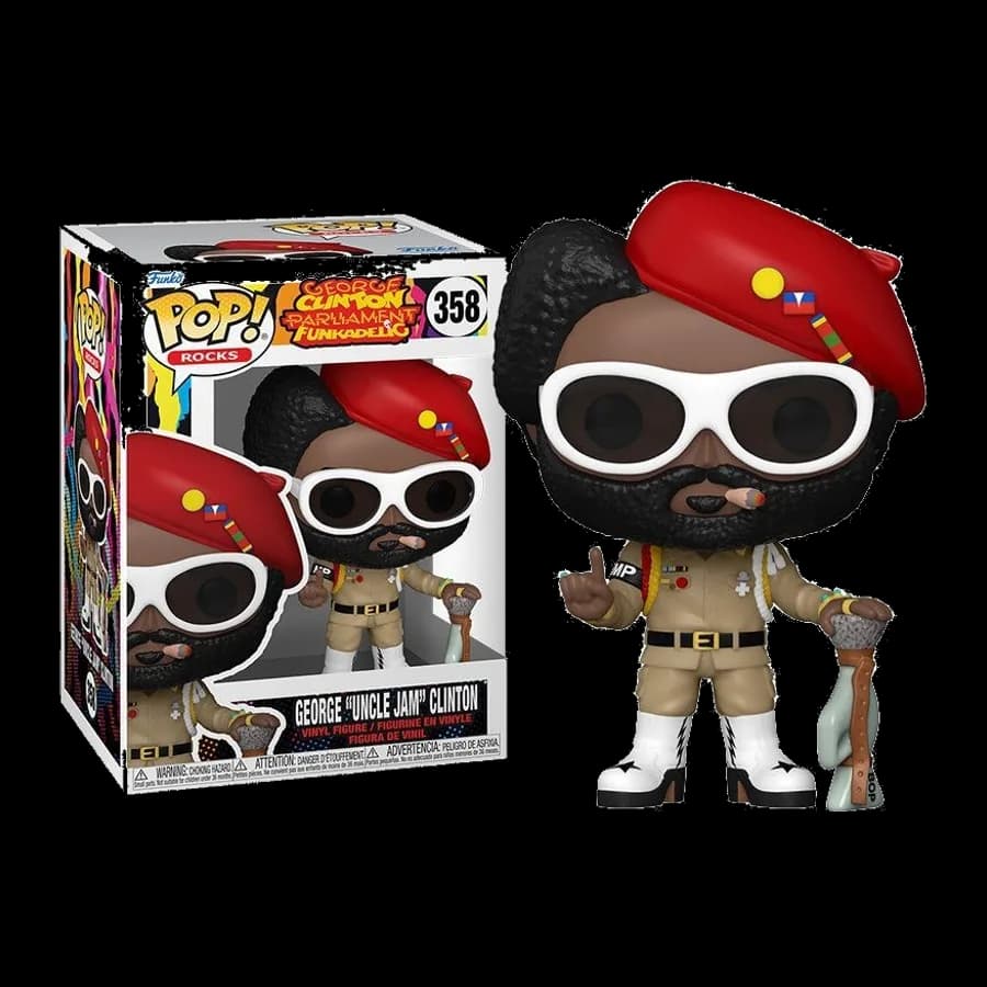 FUNKO POP! ROCKS: GEORGE CLINTON PARLIAMENT FUNKADELIC - GEORGE ''UNCLE JAM'' CLINTON #358 VINYL FIGURE