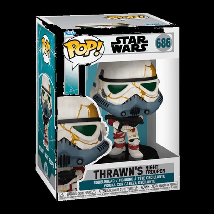 FUNKO POP! DISNEY: STAR WARS AHSOKA S2 - THRAWN'S NIGHT TROOPER #686 BOBBLE-HEAD VINYL FIGURE