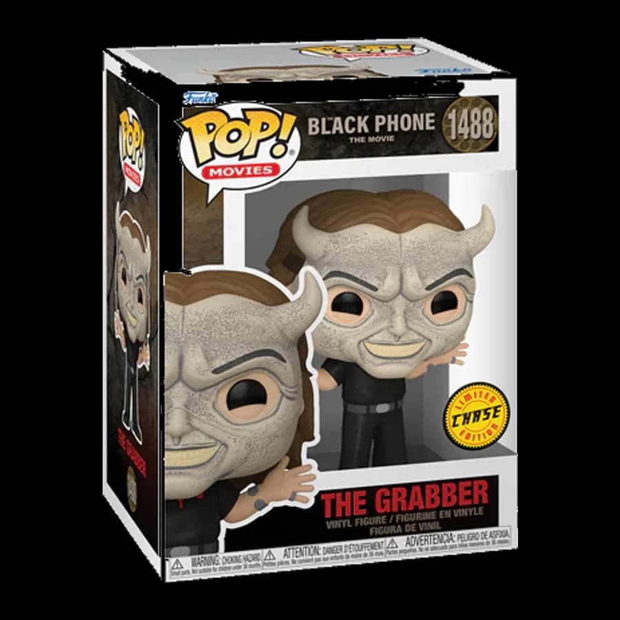 FUNKO POP! MOVIES: BLACK PHONE - THE GRABBER {CHASE EDITION} #1488 VINYL FIGURE