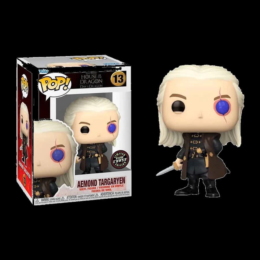 FUNKO POP! GAME OF THRONES: HOUSE OF THE DRAGON - AEMOND TARGARYEN {GLOW CHASE EDITION} #13 VINYL FIGURE