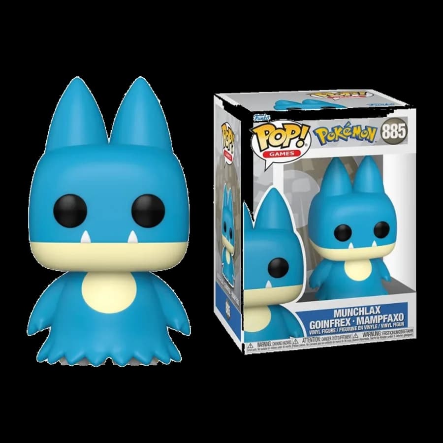 FUNKO POP! GAMES: POKEMON - MUNCHLAX GOINFREX MAMPFAXO #885 VINYL FIGURE