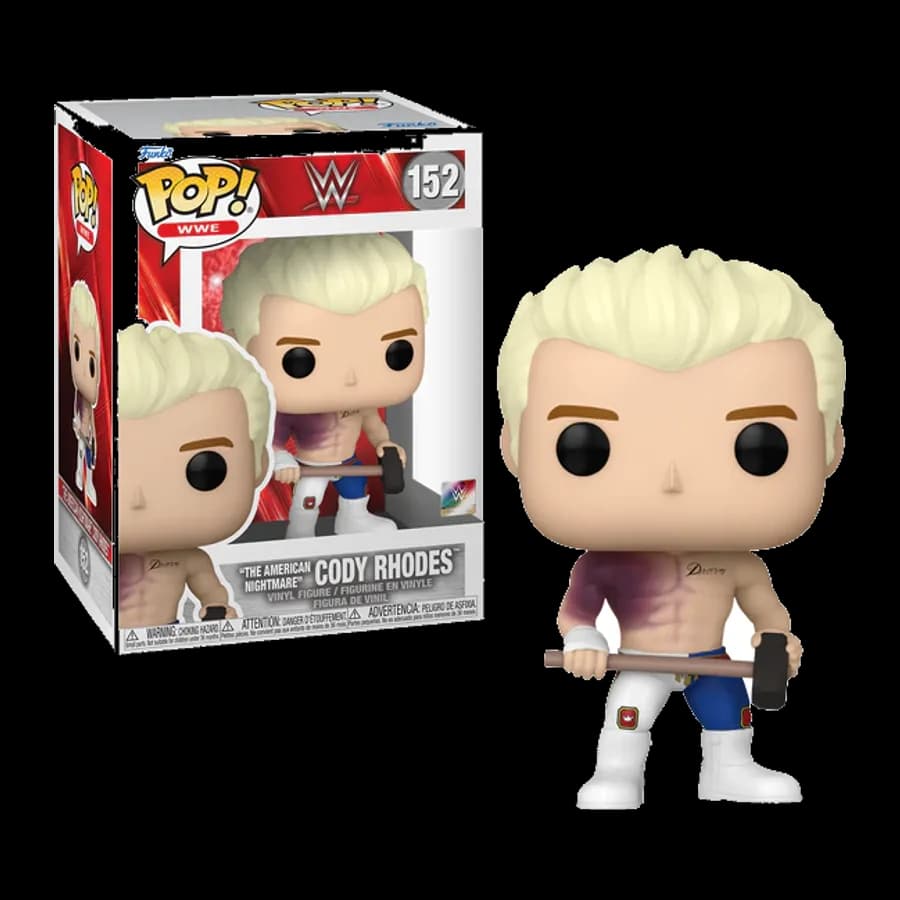 FUNKO POP! WWE - ''THE AMERICAN NIGHTMARE'' CODY RHODES (HIAC) #152 VINYL FIGURE