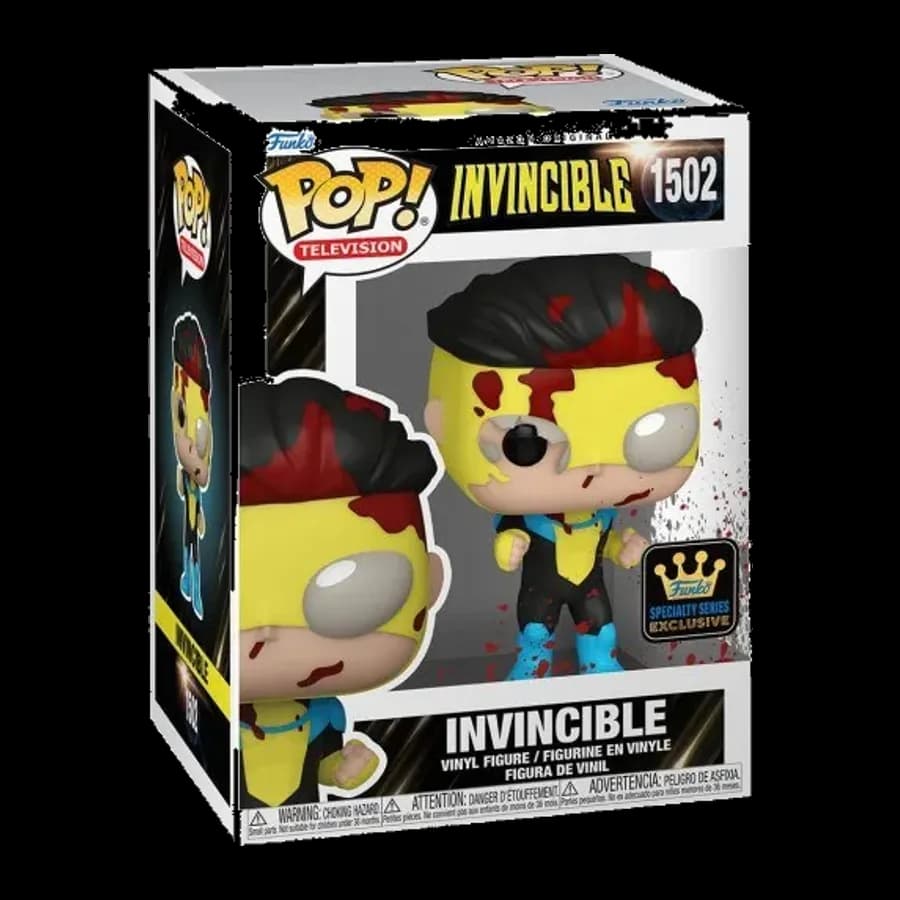 FUNKO POP! TELEVISION: INVINCIBLE - INVINCIBLE (BLOODY) (Specialty Series Exclusive) #1502 VINYL FIGURE