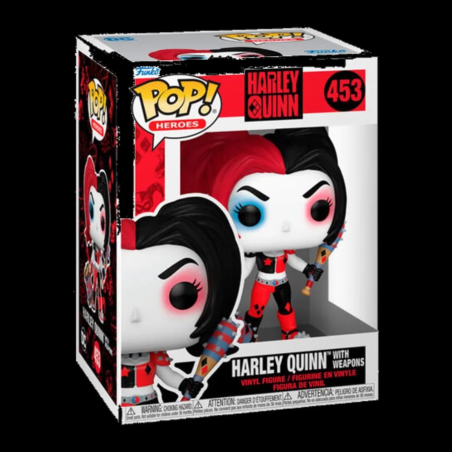 FUNKO POP! HEROES: HARLEY QUINN - HARLEY QUINN WITH WEAPONS #453 VINYL FIGURE