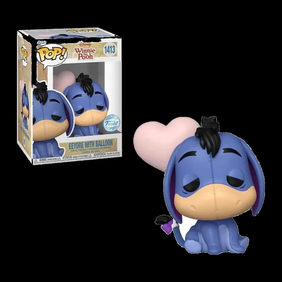 FUNKO POP! DISNEY: WINNIE THE POOH - EEYORE WITH BALLOON (TRANSLUCENT) (Special Edition) #1413 VINYL FIGURE