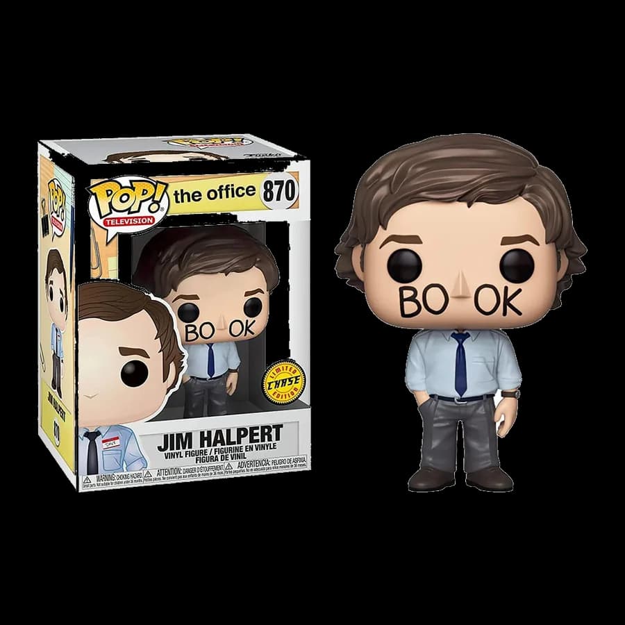 FUNKO POP! TELEVISION: THE OFFICE - JIM HALPERT {CHASE EDITION} #870 VINYL FIGURE